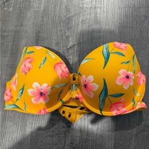 Victoria's Secret Yellow Floral Bra